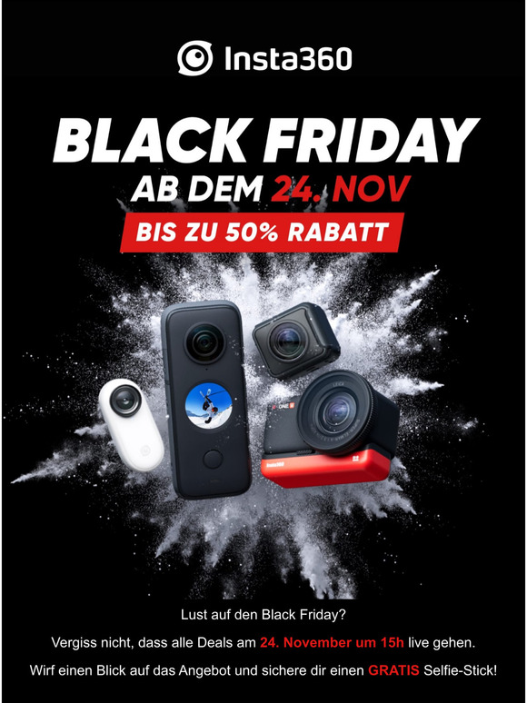 Insta360 insta360 Der Black Friday kommt Hol dir dein exklusives