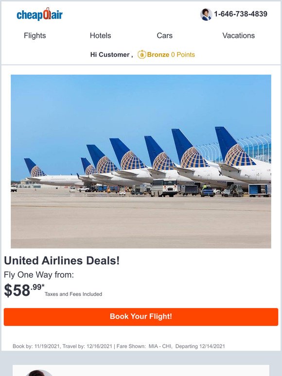 united airlines travel deals