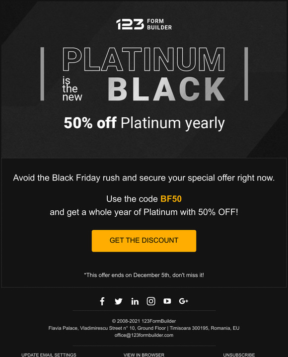 Why wait for Black Friday? Save 50% now - promo code inside