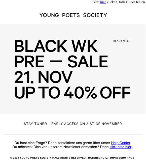 PRE BLACK SALE // Up to 40% off