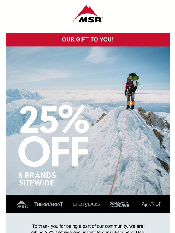 25% Off Just for You