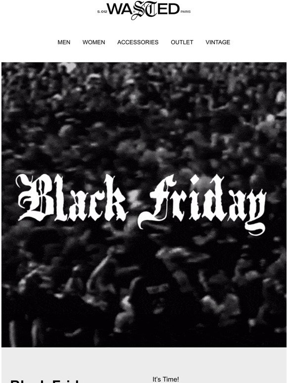 Black Friday starts now
