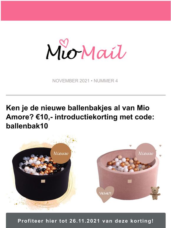  Korting op ballenbakjes en nieuwe kinderwagens