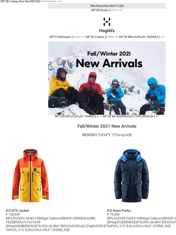 Fall/Winter 2021 New Arrivals