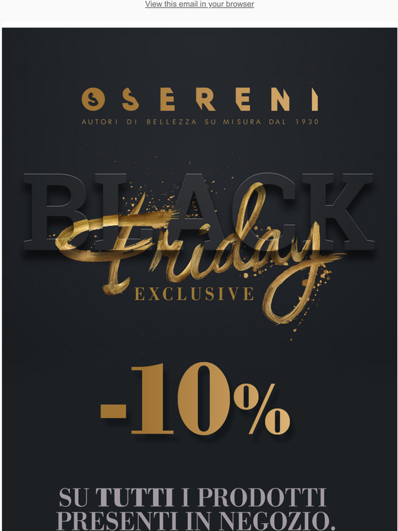 Pronti per il Black Friday Sereni Hair?