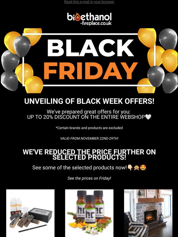 Unveiling of our upcoming Black Friday offers!