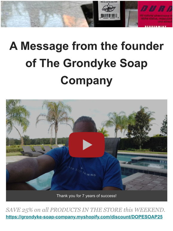 Grondyke Soap Company - Latest Emails, Sales & Deals