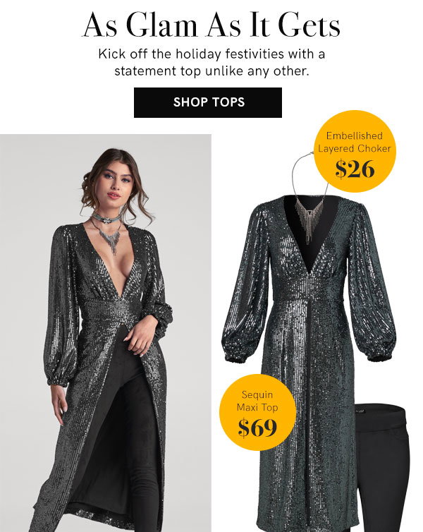 VENUS Fashion: Make An Entrance: The Sequin Maxi Top | Milled