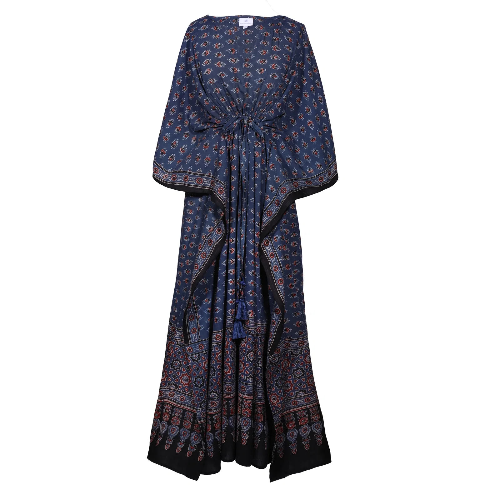Image of Judy Natural Dye Indigo Maxi Kaftan Dress