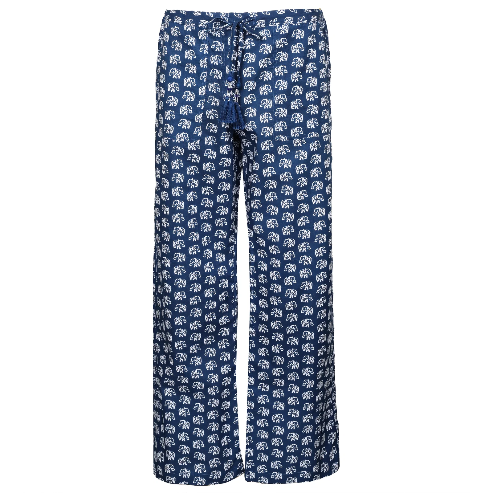 Image of Navy Raja Elephant Lounge Pants