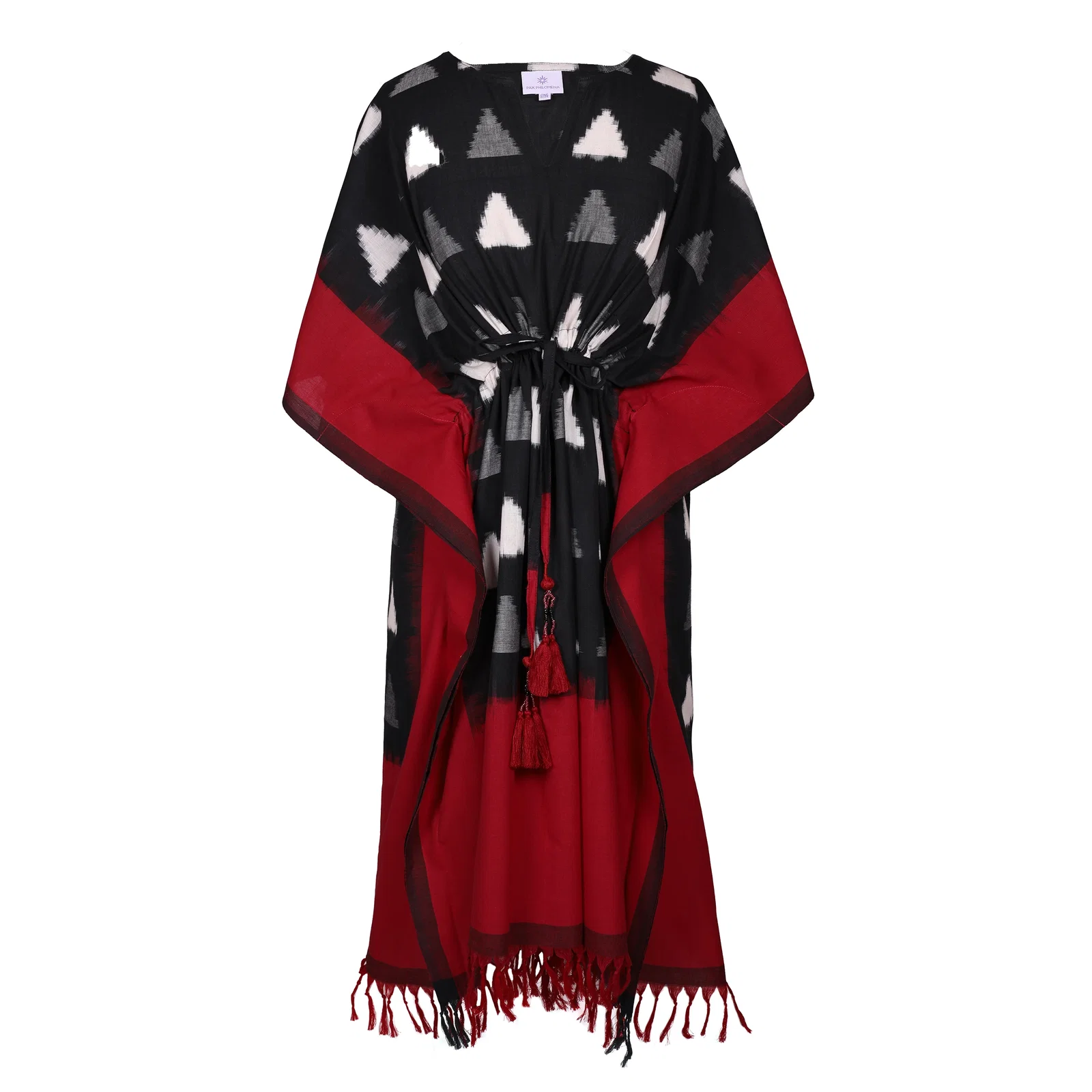 Image of Isleta Cotton Ikat Midi Dress