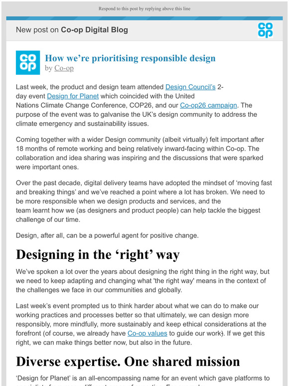 [New post] How were prioritising responsible design