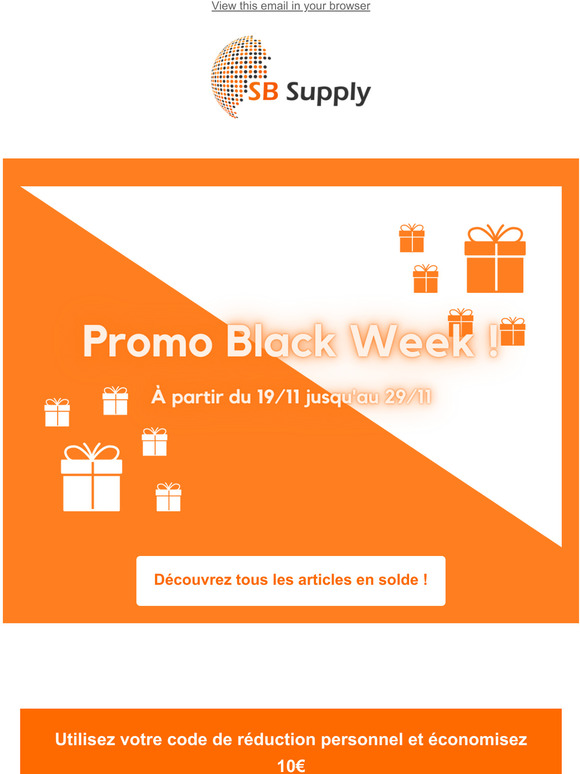 Profitez de nos promos Black Friday !