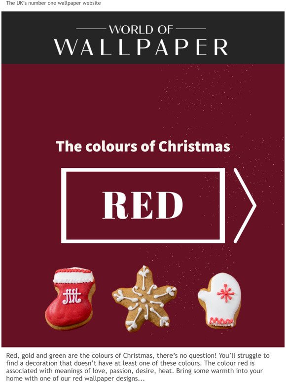 The colours of Christmas: Red wallpapers from World of Wallpaper