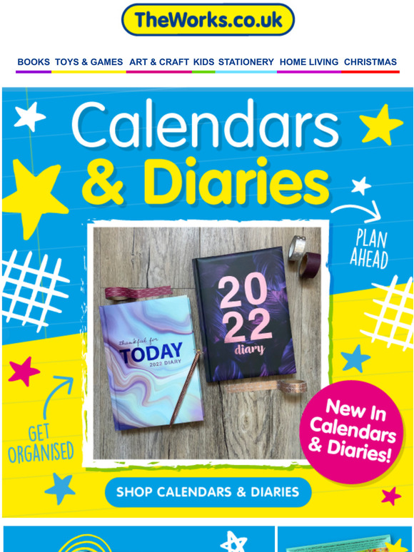 The Works Brand New Calendars & Diaries Milled