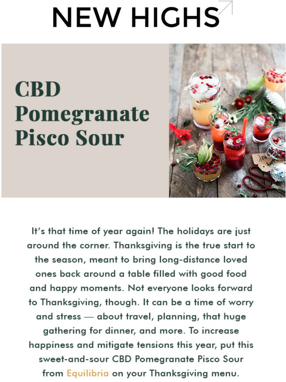 Have a Thanksgiving CBD Cocktail with Us