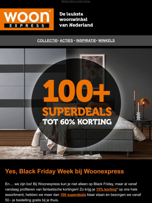 Ellende Secretaris Eeuwigdurend Woonexpress NL: Yes, Black Friday Week bij Woonexpress! | Milled