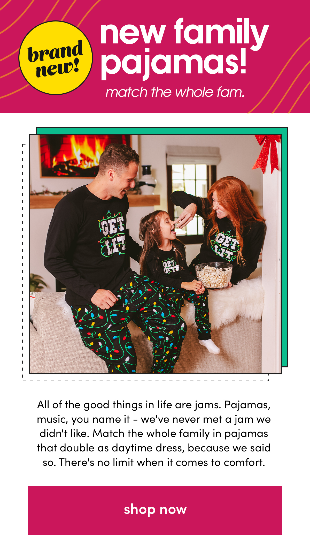 Tipsy Elves: matching family pajamas have arrived!