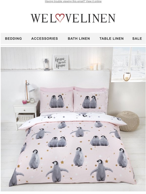 New! Penguin Bed Sets 