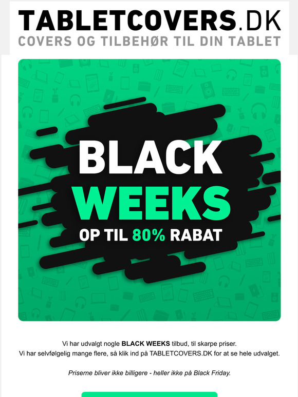  Udvalgte Black Weeks Tilbud