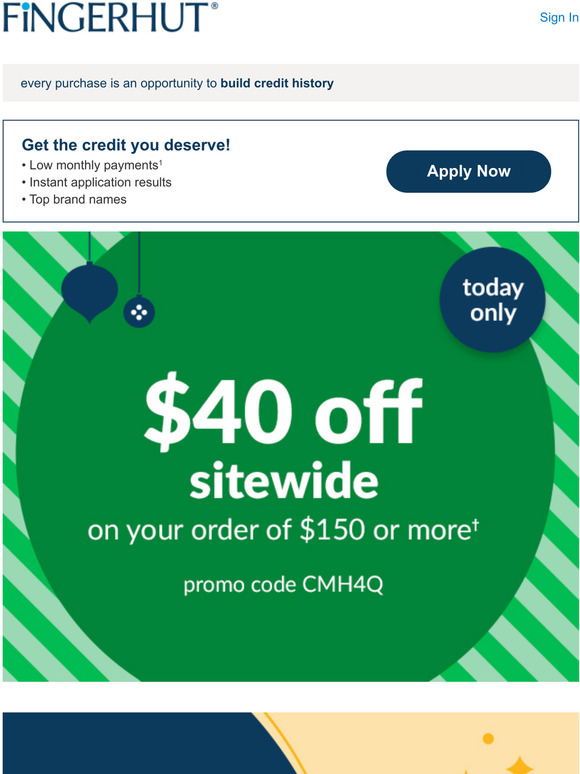 Fingerhut: Youve been issued a serious discount!