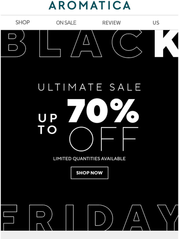Happy BLACK FRIDAY! Up to 70% off!!