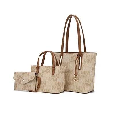 MKF Collection 3PC Aylet M Tote with Mini Bag and Wristlet Pouch by Mia K.