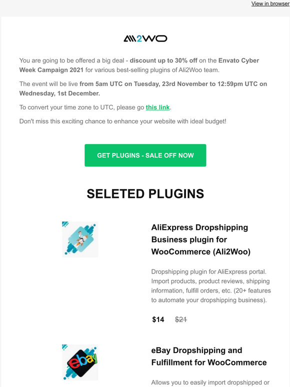  Black Friday and Cyber Week 2021 next 24 hours - Up to 30% Off