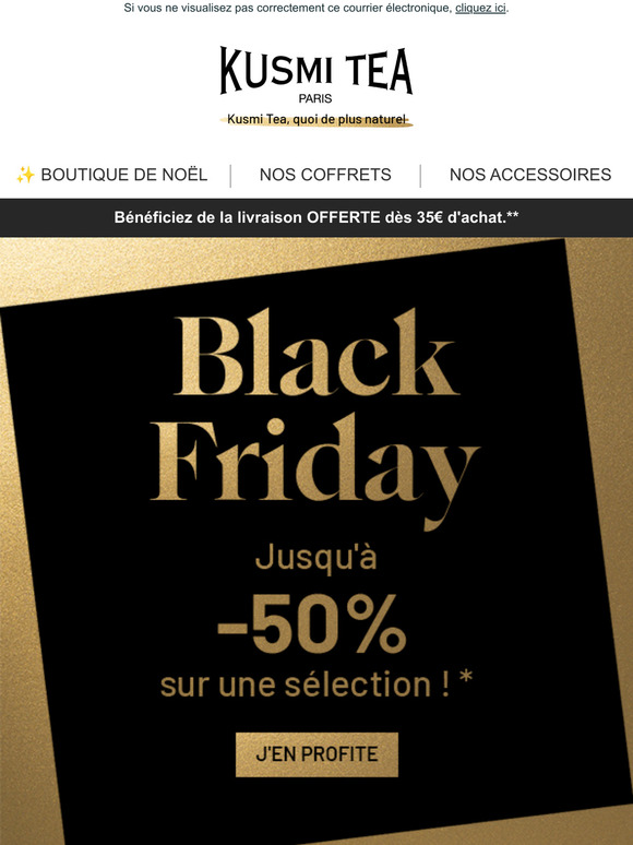 Jusqu' 50% de remise  Black Friday commence maintenant !