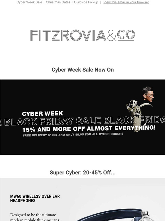 Cyber Week Black Friday Sale ... and ... ... ... GO!