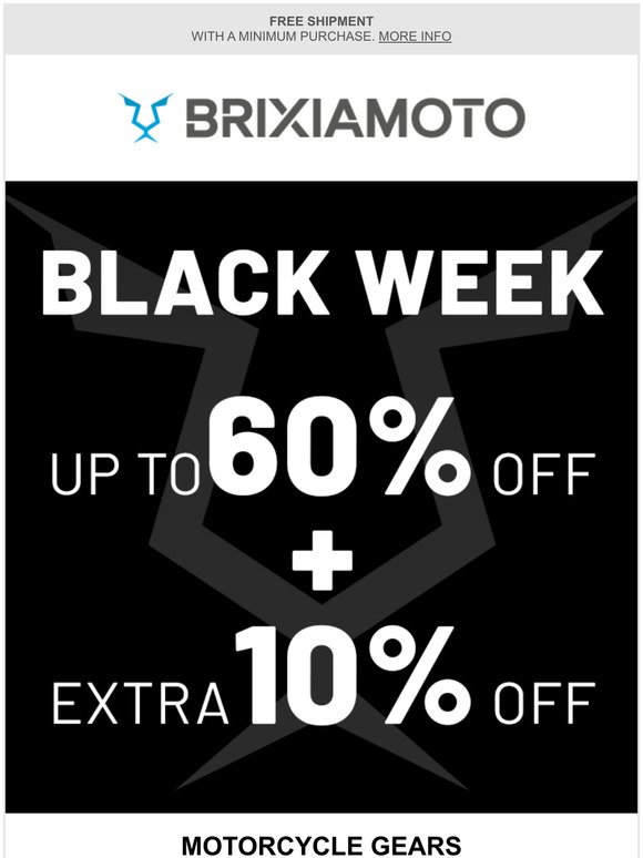 Black Week Sale | Up to 60% off + Extra 10% off