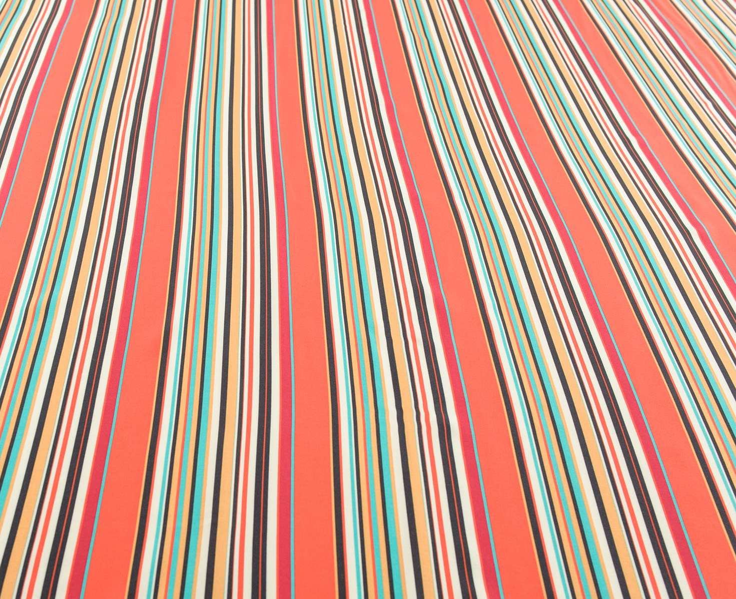 Tkanina wiskoza kolorowe pasy (2744)