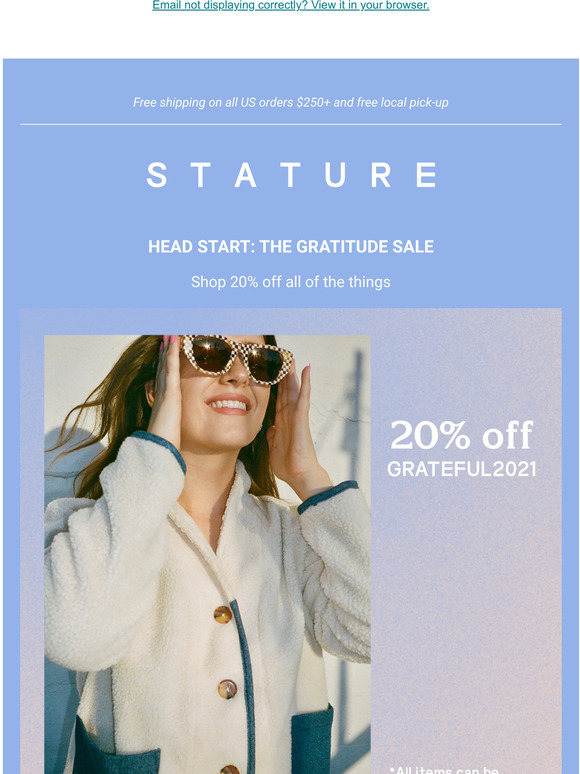First Access: GRATITUDE SALE