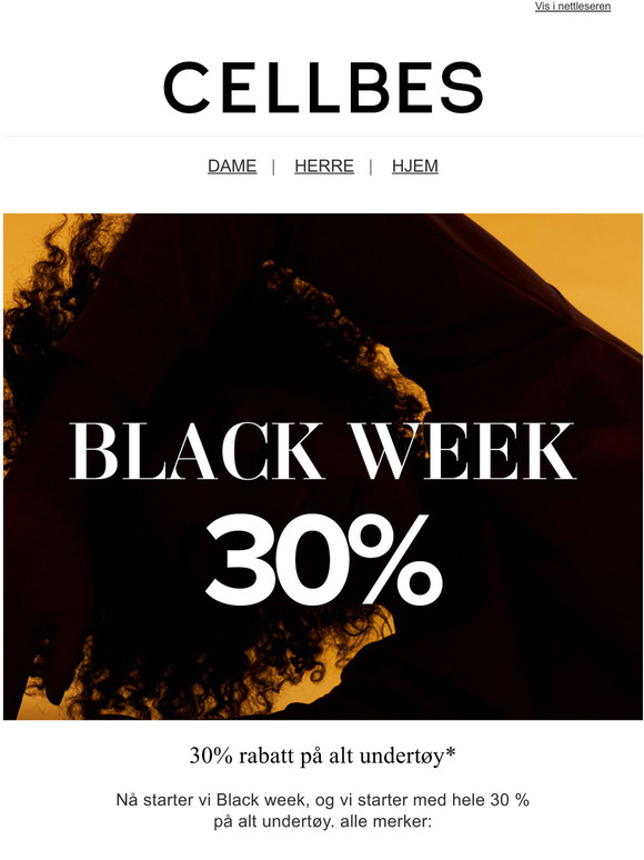 Fr Black Friday: 30 % pa utvalgte varer
