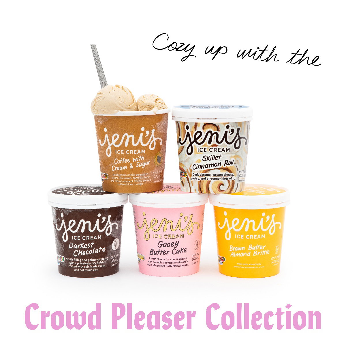 Jeni's Ice Creams New! Limitededition pint koozies Milled
