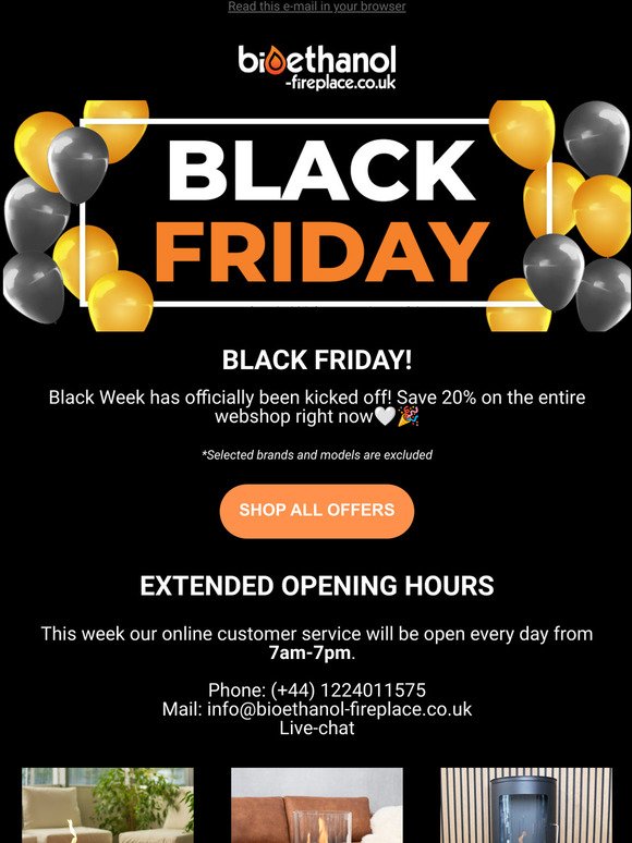 Our biggest BLACK FRIDAY ever has begun!