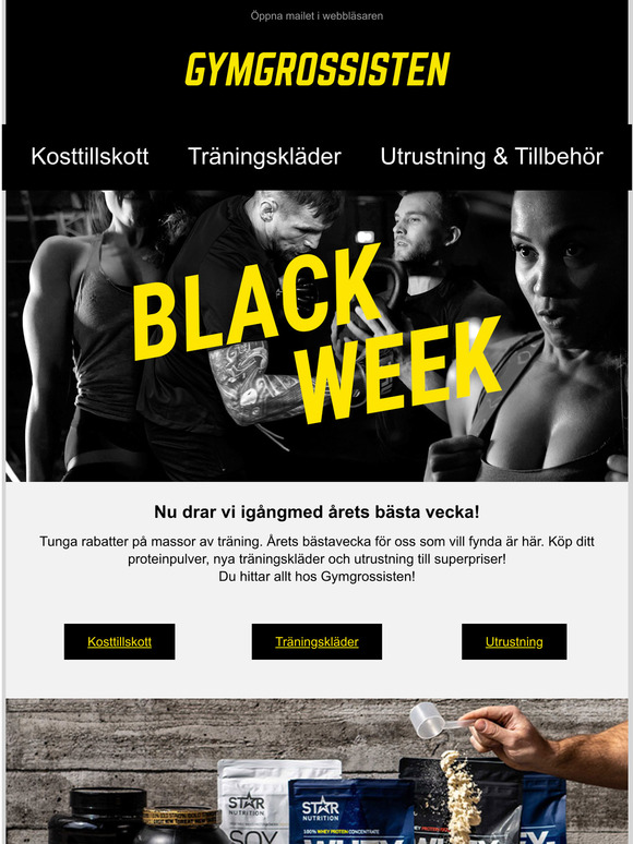 Black Week startar nu! Erbjudanden upp till 50%!