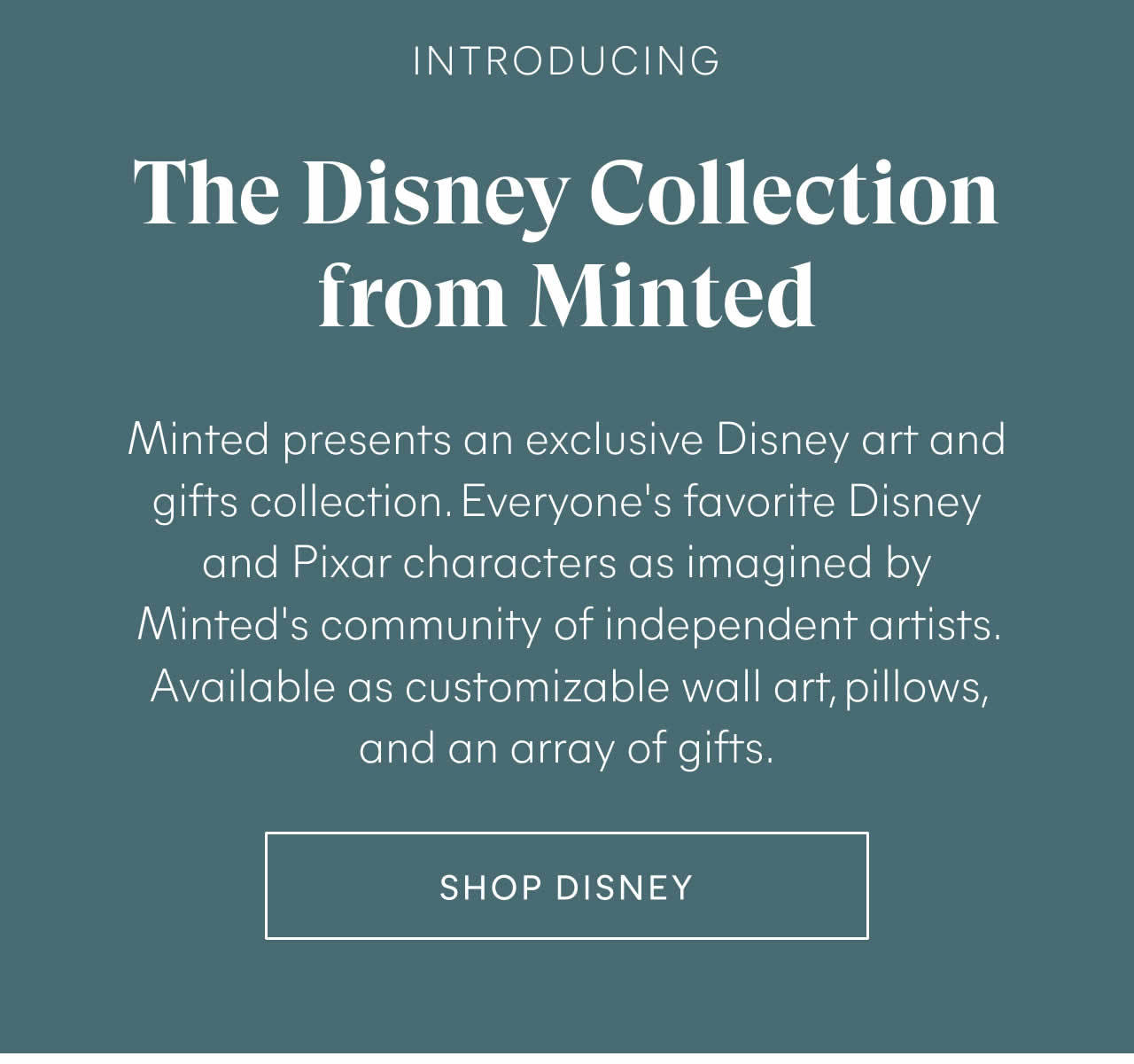 Minted Introducing NEW Disney art and gifts by Minted artists. Milled