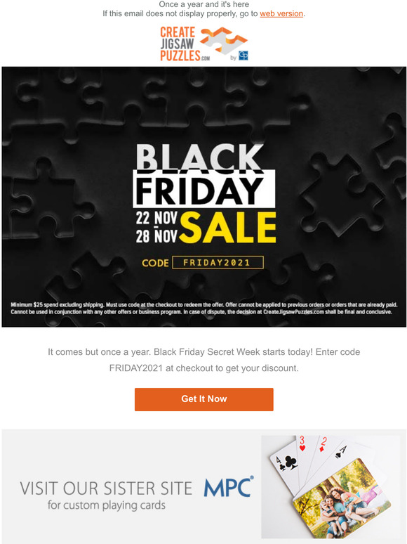 Early Black Friday is on (use FRIDAY2021)