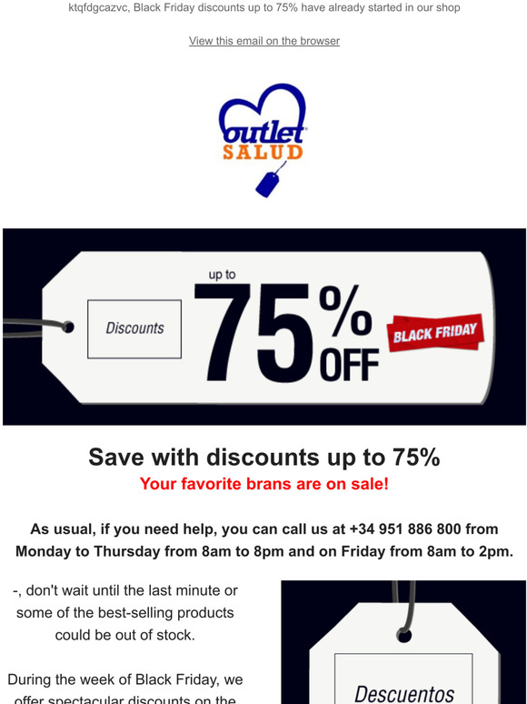 Black Friday Week   with up to 75% discounts