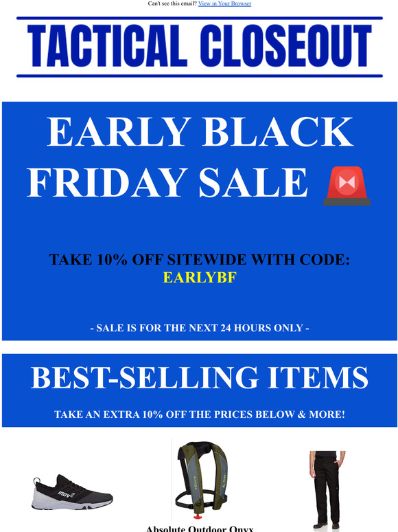 EARLY BLACK FRIDAY - 10% OFF SITEWIDE!