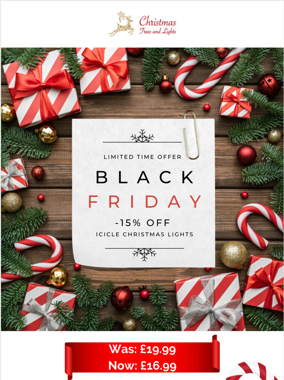 Black Friday Offer - 15% OFF Icicle Christmas Lights!