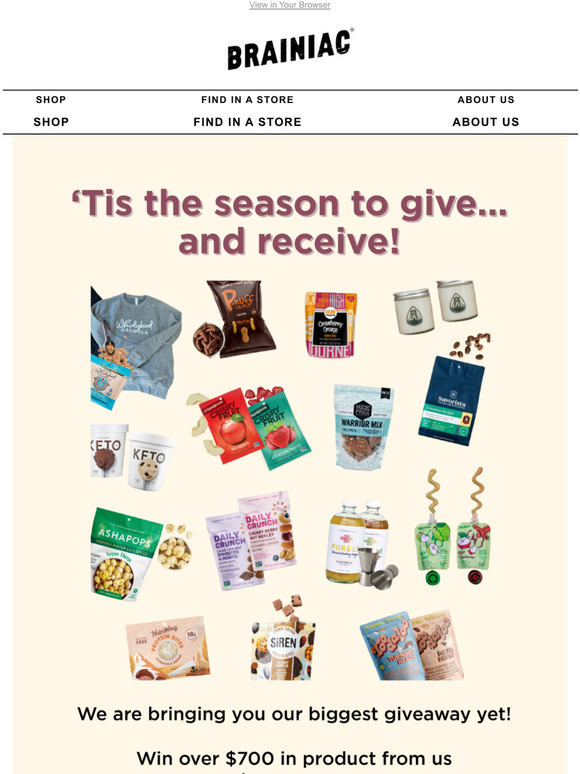 'Tis the season to give... and receive!