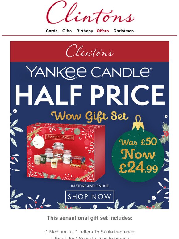 You Can Get Yankee Candles For Just 1p Today In The Clintons Flash Sal