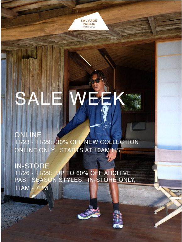 Sale Starts Today - 30% off