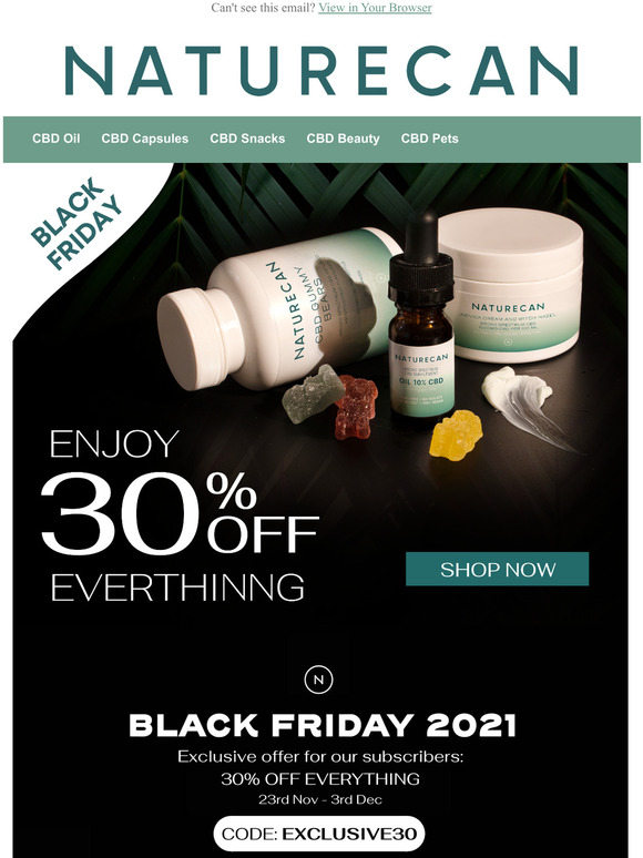 BLACK FRIDAY: 30% OFF EVERYTHING!
