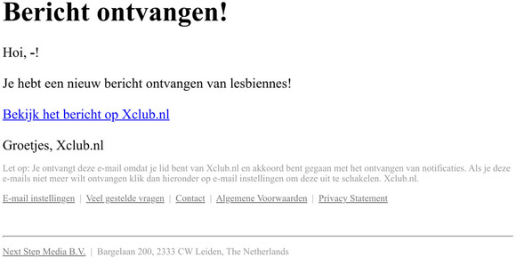 lesbiennes heeft je een bericht gestuurd! - Xclub.nl