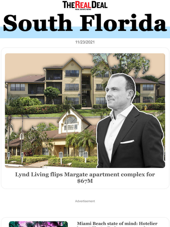 The Real Deal Lynd Living flips Margate apartment complex for 67M