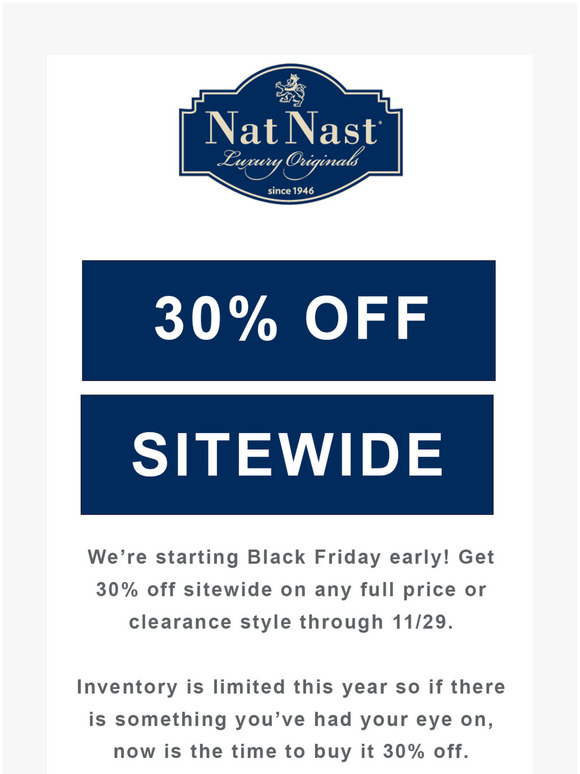 Black Friday Starts Now!
