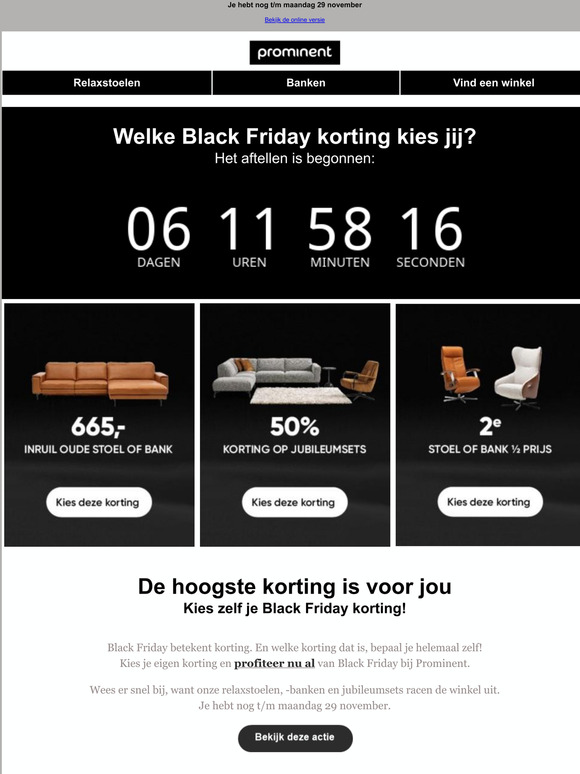  De hoogste korting is voor jou